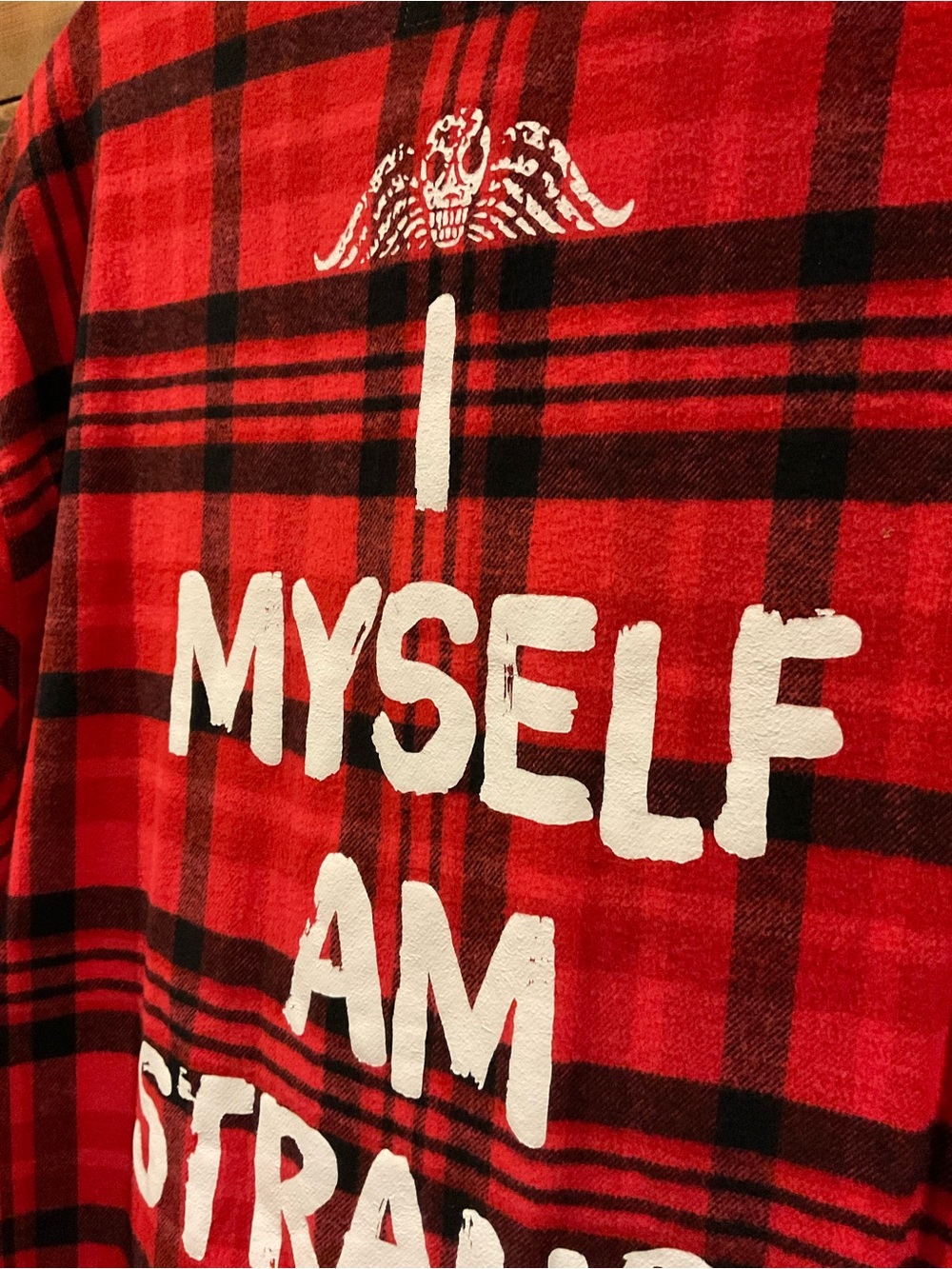 BEETLEJUICE x CAKEWORTHY - RARE LYDIA FLANNEL L/S Red&Black Flannel UNISEX 2XL - Picture 7 of 9